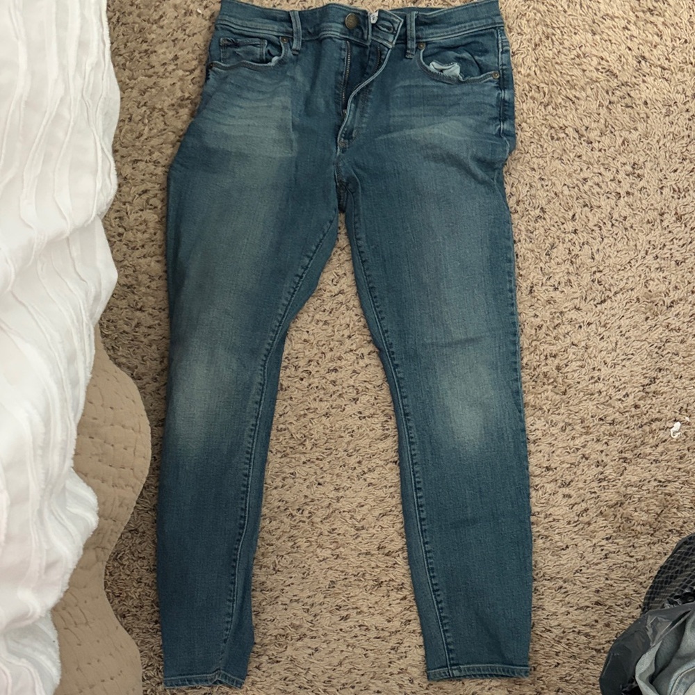 LOFT Men's Skinny Jeans in Faded Blue Denim